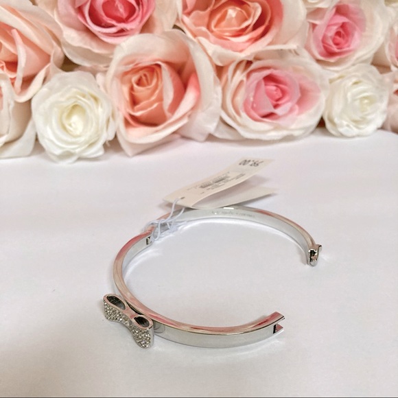 NWT Kate Spade “Ready Set Bow” Bracelet Silver tone - Picture 3 of 8